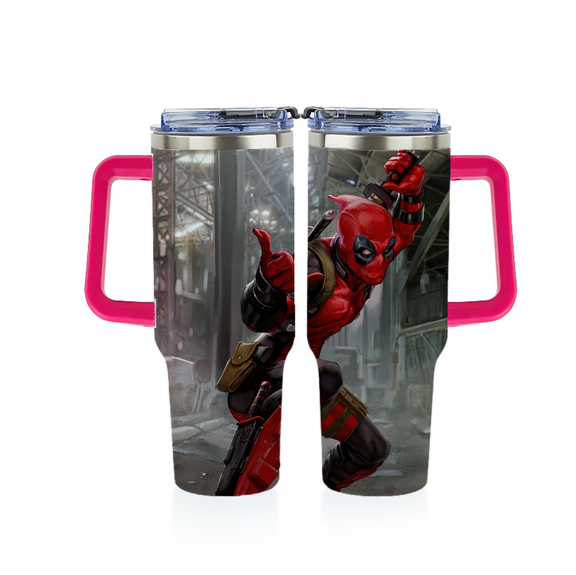 （画像用） Deadpool デッドプール 1200ｍLフルプリント車用タンブラー